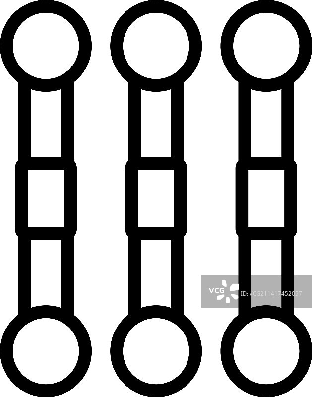 耳垢棉签轮廓图标图片素材