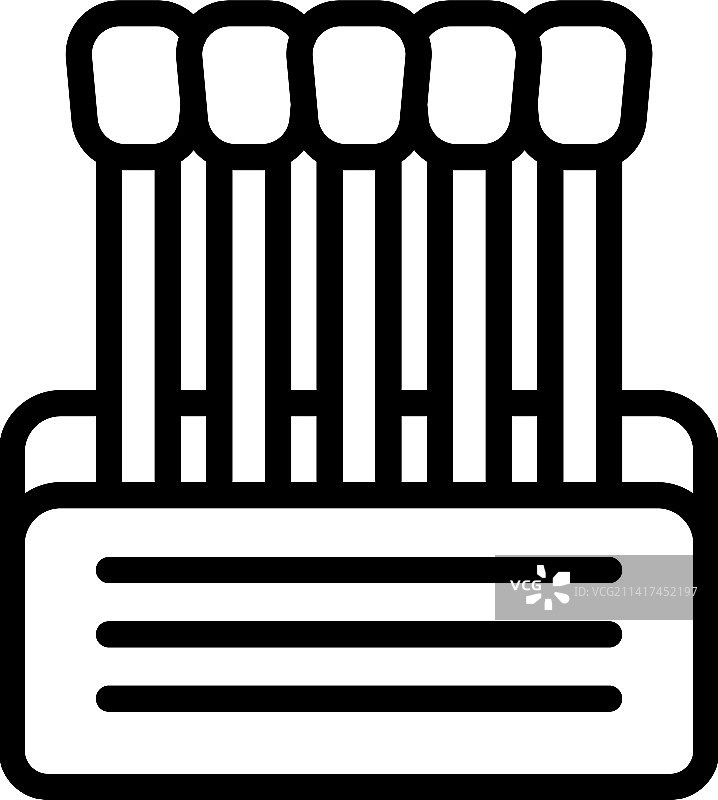 干净无菌的木耳图标轮廓图片素材