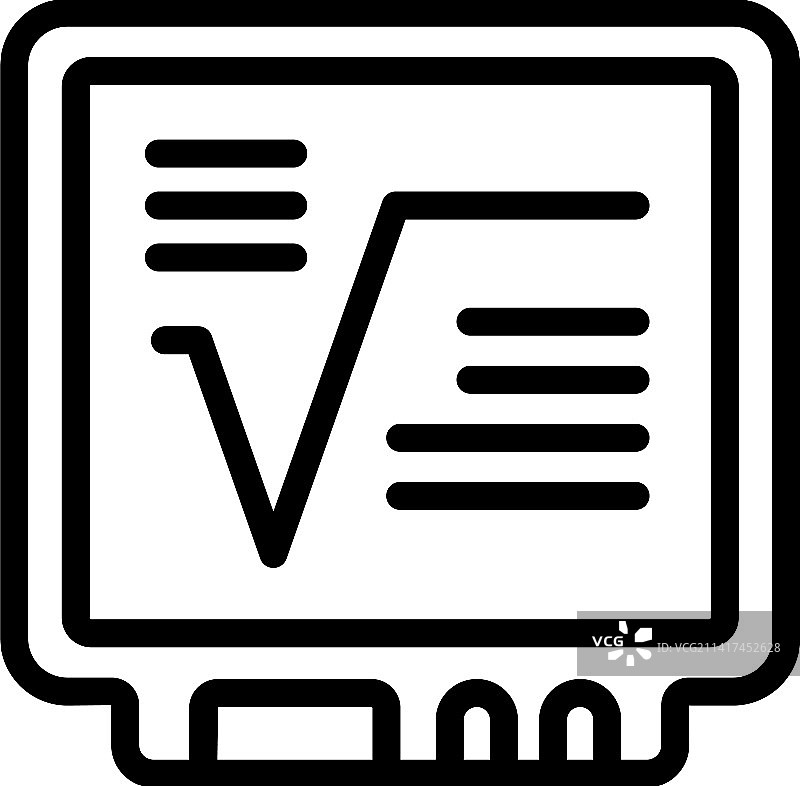 课程板轮廓图标，安全学校图片素材