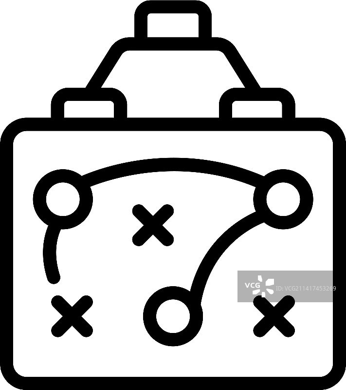 战术板图标轮廓营地运动图片素材