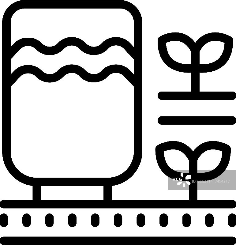 智能系统图标轮廓：农民的未来图片素材