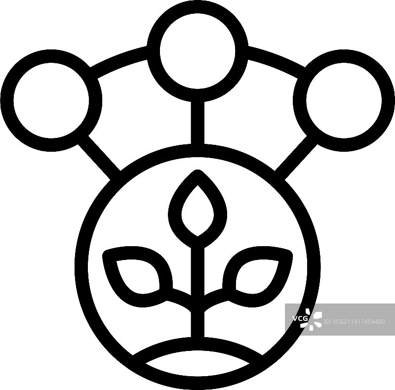 智能植物数据图标未来发展图片素材