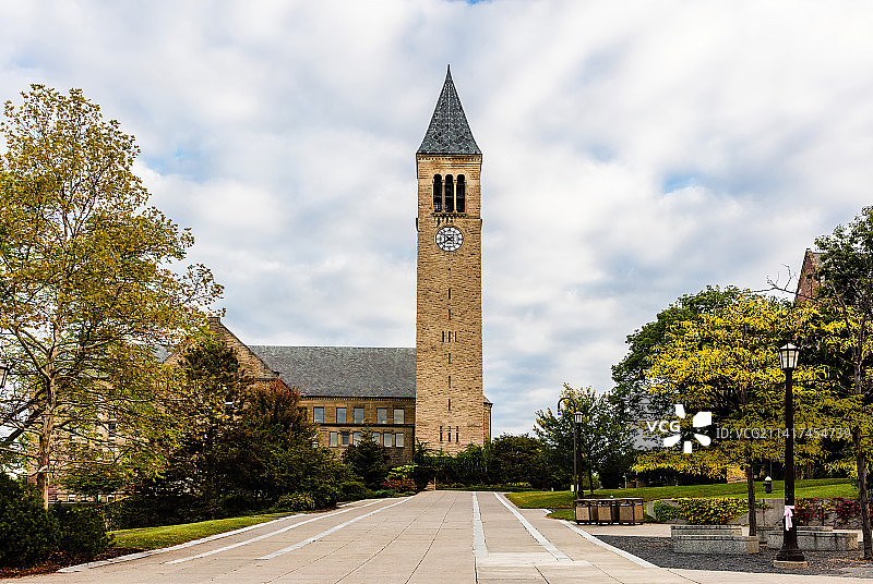 美国cornell 康奈尔大学校园景色图片素材