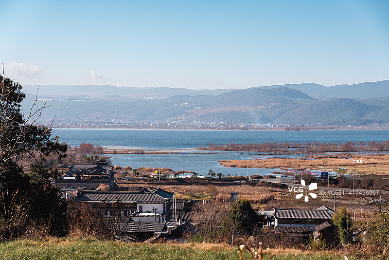 丽江拉市海茶马古道图片素材