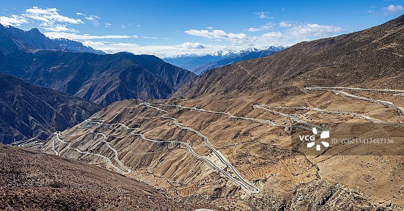 怒江72道拐图片素材