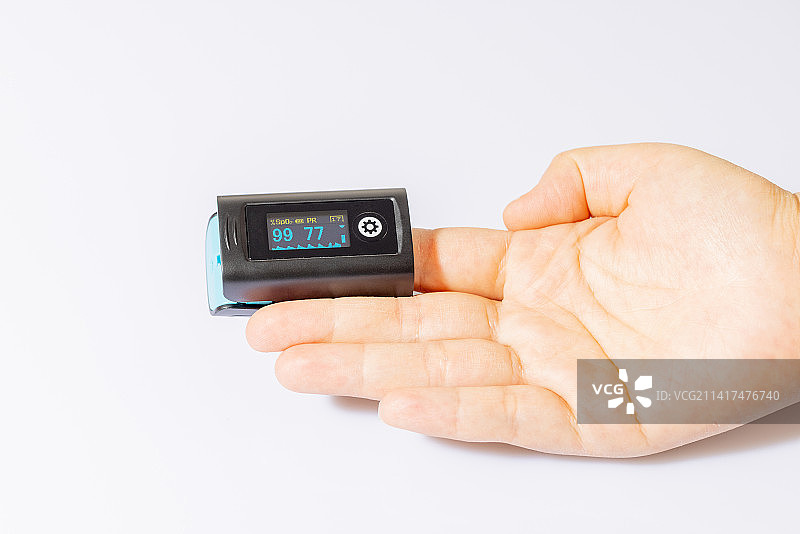 用血氧仪测量血氧图片素材