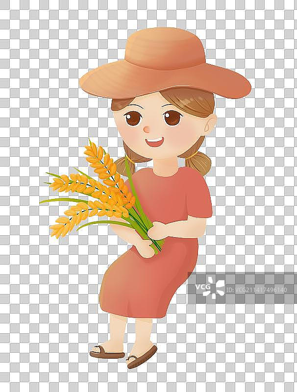 农家女孩图片素材