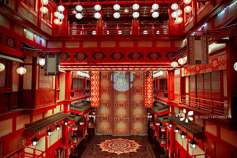 西安 灯笼 长安十二时辰图片素材