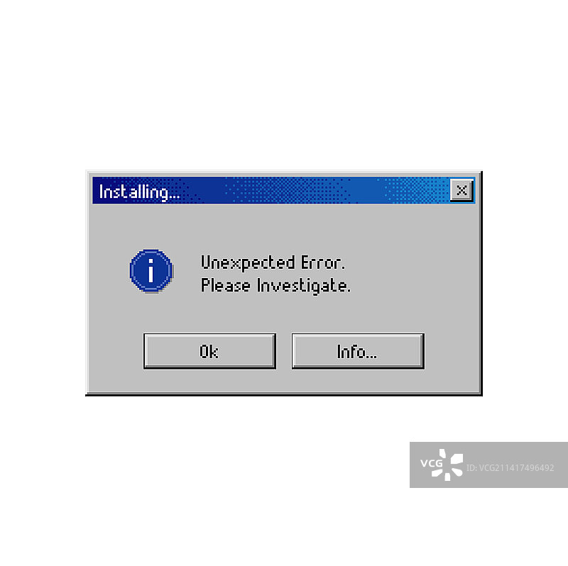 安装时出现意外错误弹窗图片素材