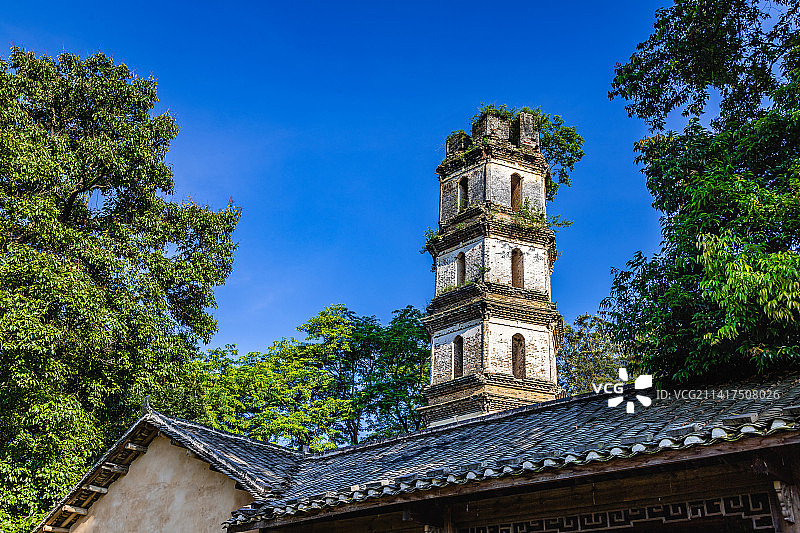 广东韶关始兴县周前村古建筑图片素材