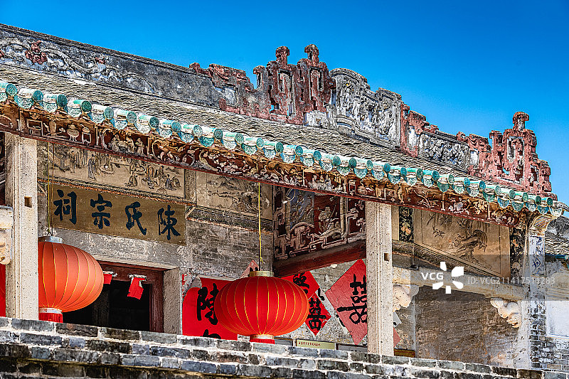 广东省云浮市罗定市凤阳村古建筑图片素材