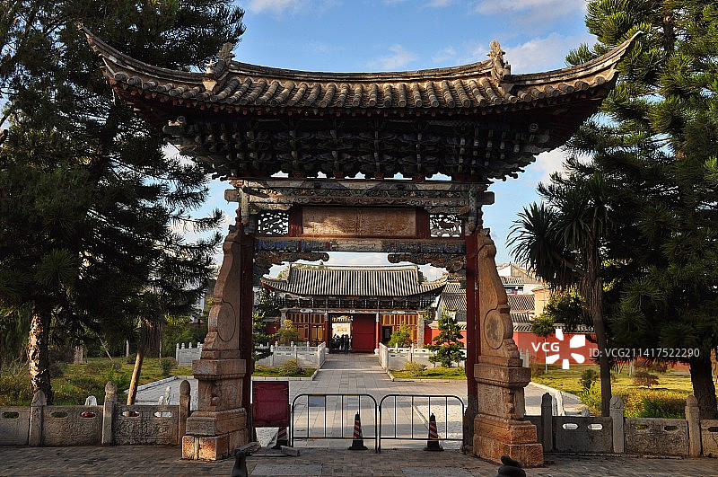 云南建水指林寺图片素材