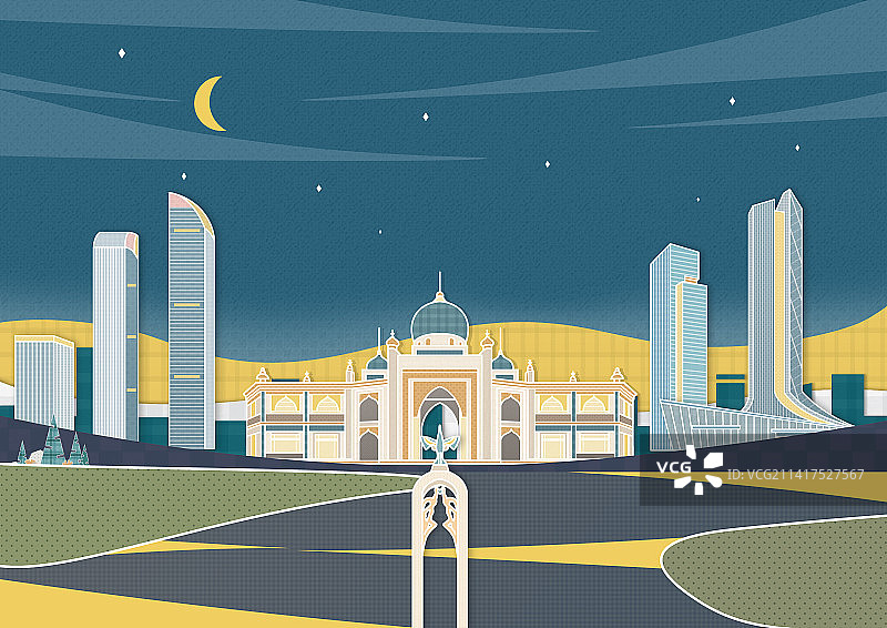 银川旅游地标建筑图片素材