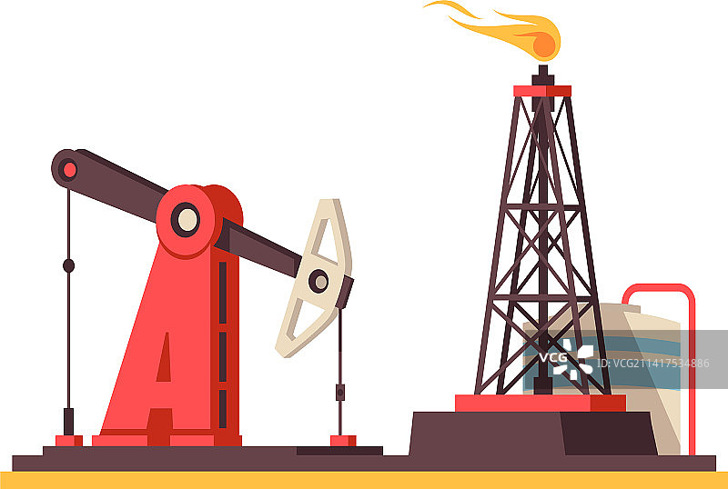 油井钻机泵组合图片素材