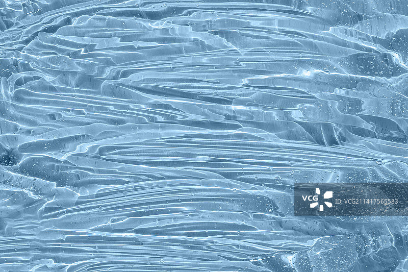 精华液质地，含气泡的透明凝胶背景，护肤乳液面部产品样本图片素材