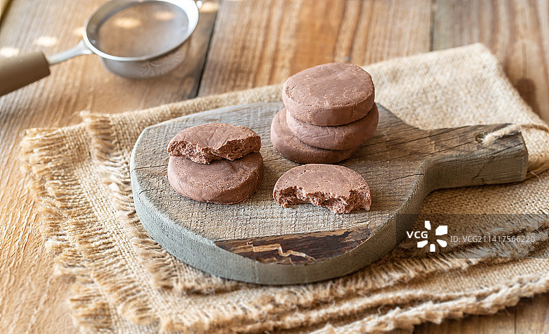 曼特卡多西班牙酥饼，罗马尼亚图片素材