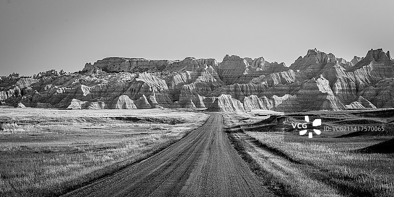 南达科他州恶地国家公园全景图片素材