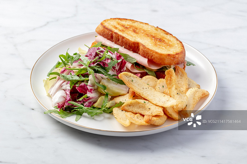 网红意式早午餐三明治高清图图片素材