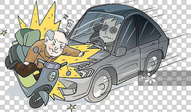 交通事故现场图片素材