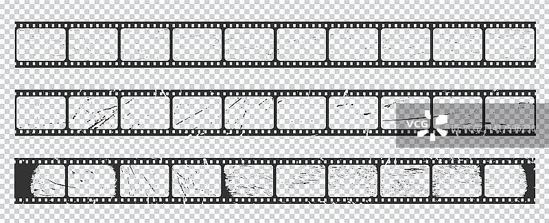 复古风电影胶片长条底片边框图片素材