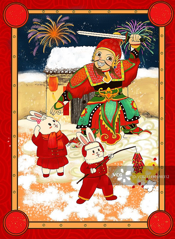 贴门神图片素材