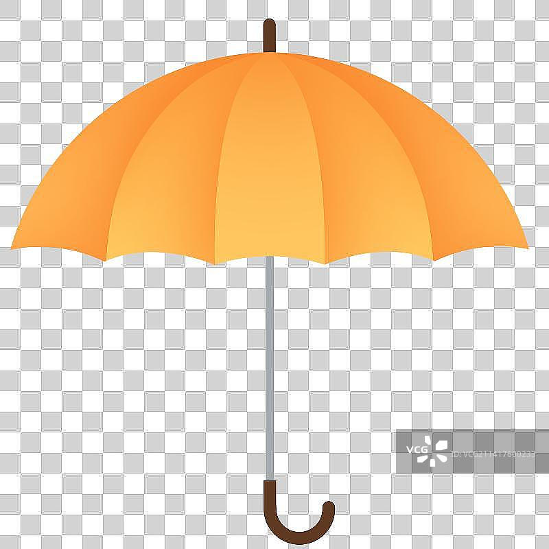 卡通一把打开的伞图片素材