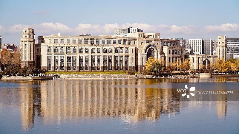 复旦大学江湾校区李兆基图书馆图片素材
