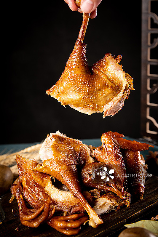 熟食 卤味 烧鸡 熏鸡图片素材