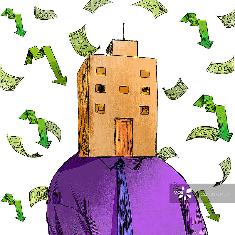 观察，楼市前景，信心，箭头图片素材