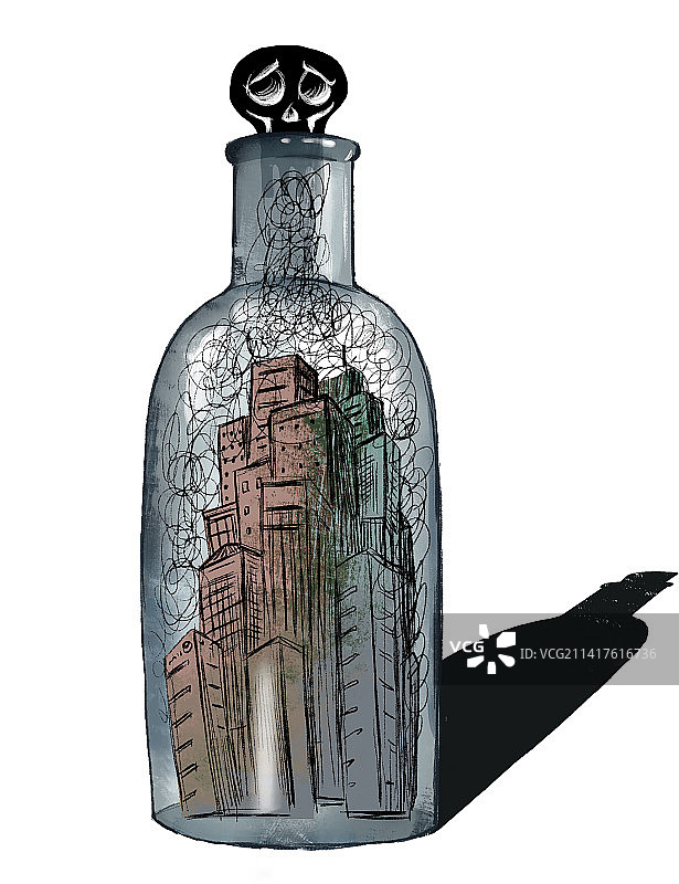 环境，城市，污染，感染，传染病图片素材