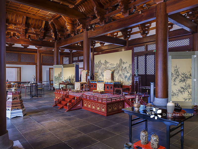 杭州网红新景点：南宋德寿宫遗址博物馆图片素材