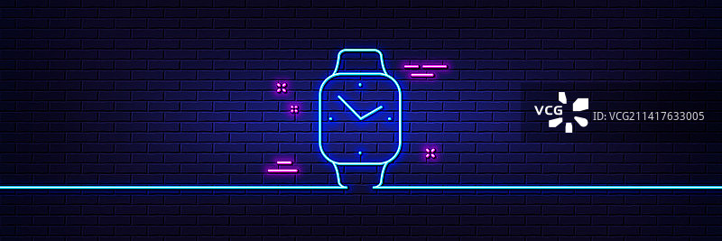 数字时间线图标时钟智能手表图片素材