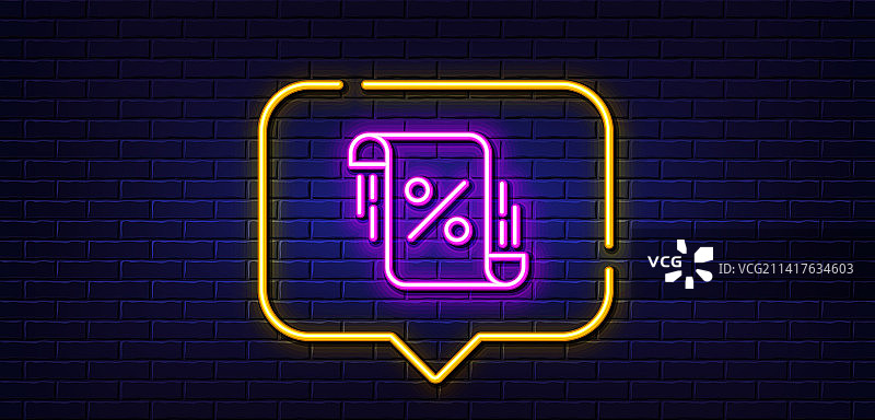 贷款百分比线性图标折扣蓝图标志图片素材