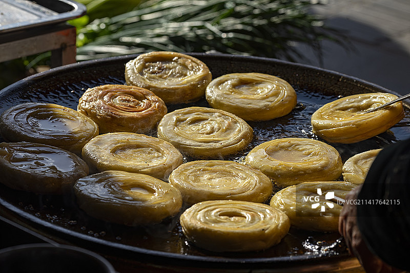 四川美食军屯锅盔图片素材