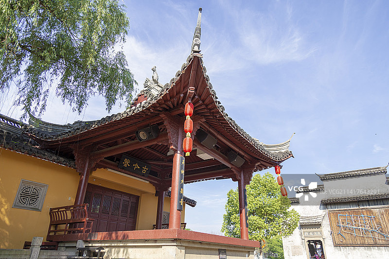 浙江省绍兴市柯桥区安昌古镇古今鉴图片素材