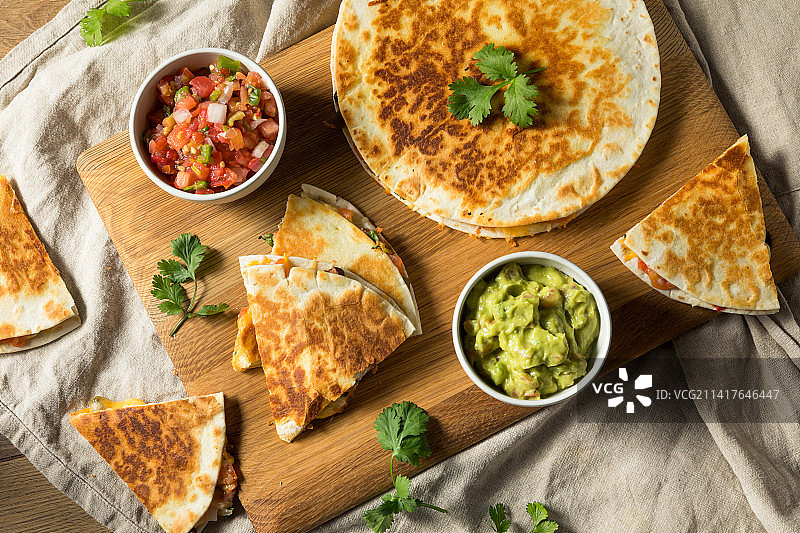 美国美食高角度视图图片素材