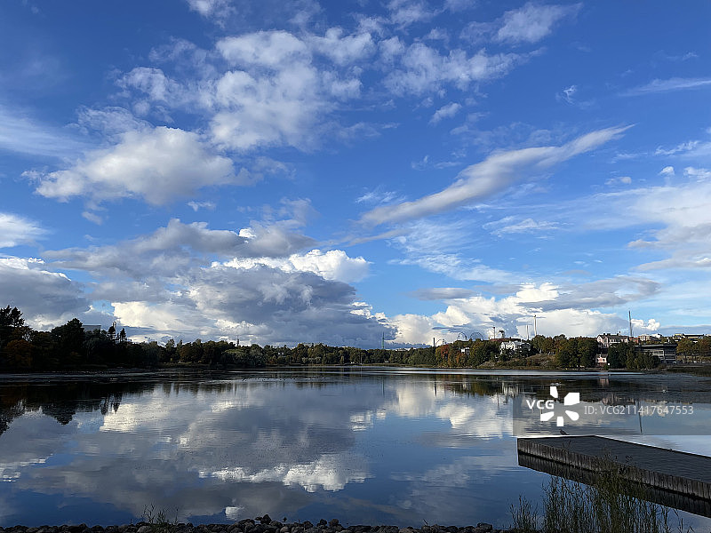 芬兰湖泊风光图片素材