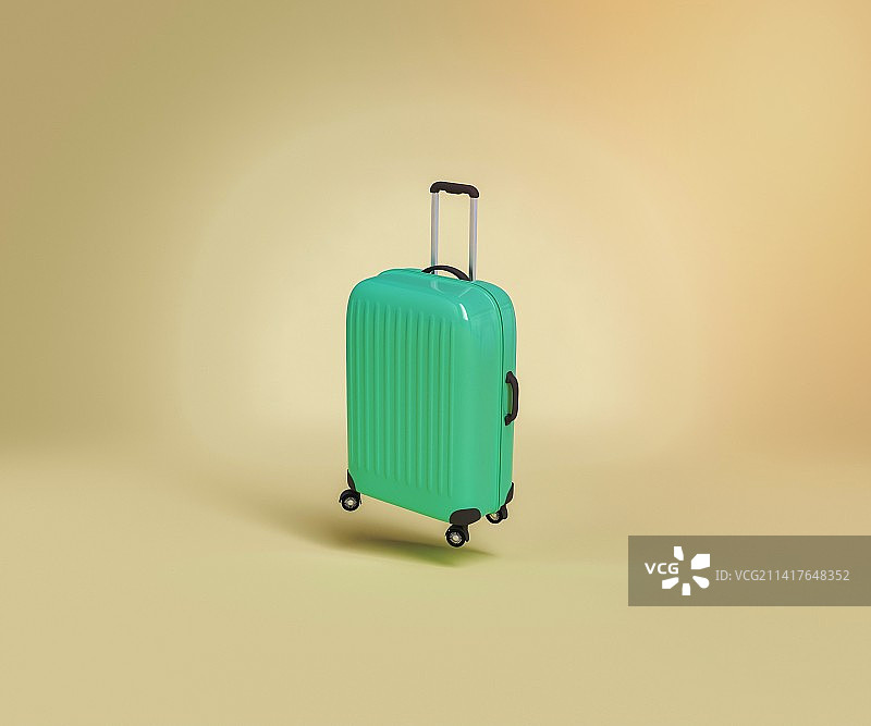 悬挂在演播室背景中的旅行箱（罗马尼亚）图片素材