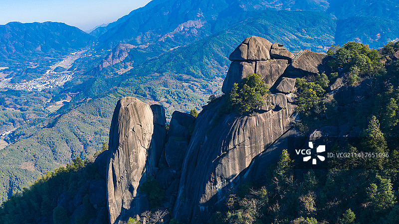 浙江江山市浮盖山风光图片素材