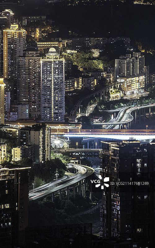 重庆牛角沱 夜景图片素材
