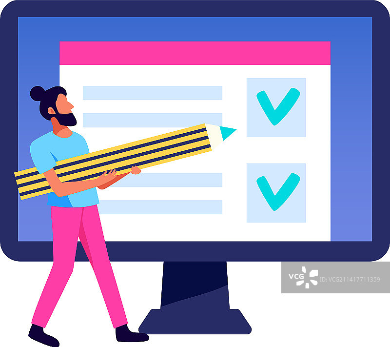 电脑待办事项组合图片素材