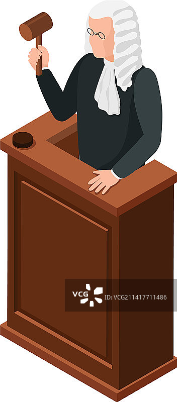 法官论坛等距构图图片素材