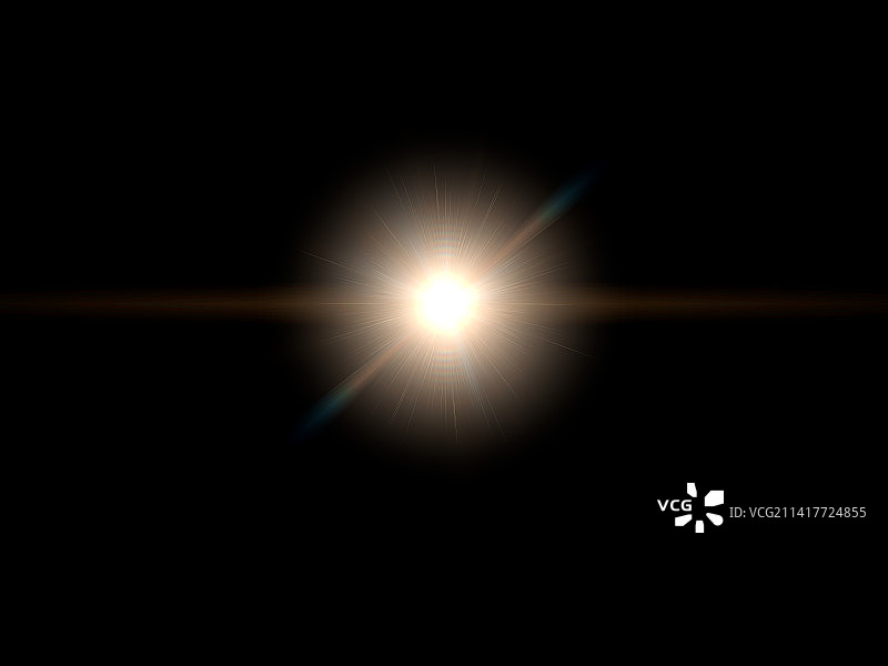 灯光科技光效镜头光晕黑色背景素材图光束闪烁发光放射闪亮炫光图片素材