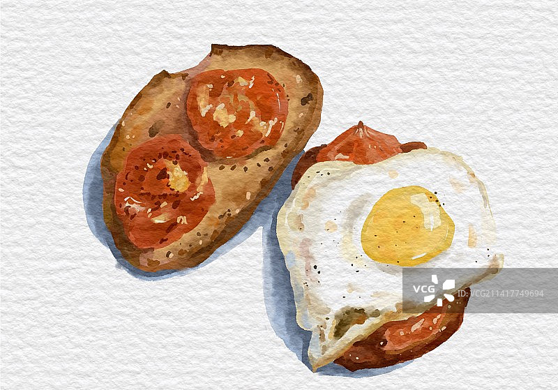 鸡蛋三明治图片素材