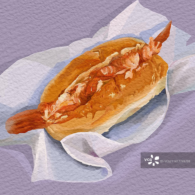 面包虾图片素材