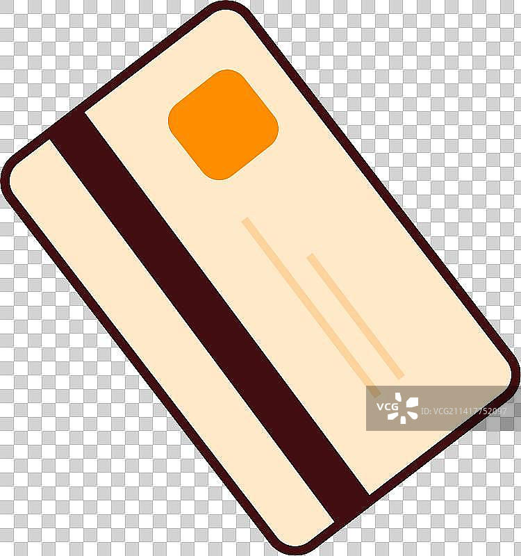 Line Filled Style Credit Card图片素材