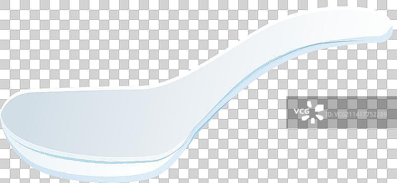 White Porcelain Spoon图片素材