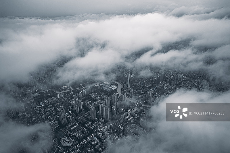 城市云层图片素材
