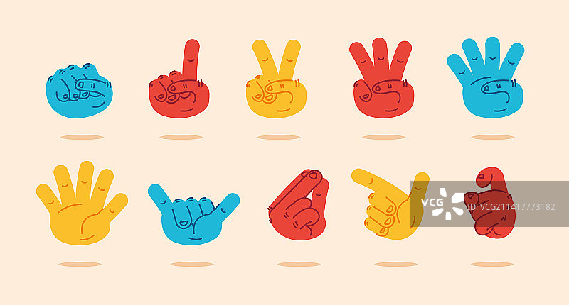 手指数字图片素材