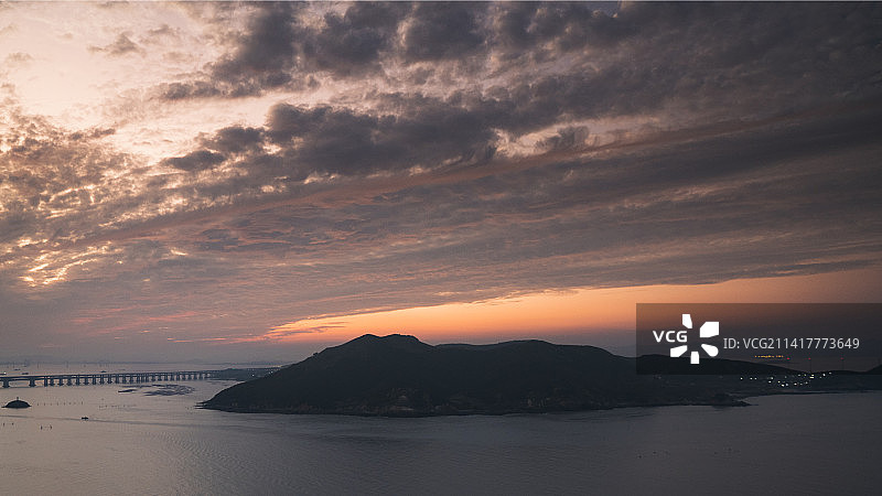 平潭海上日落图片素材
